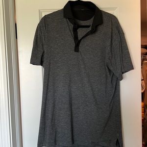 Lululemon Gray Polo with Black Trim